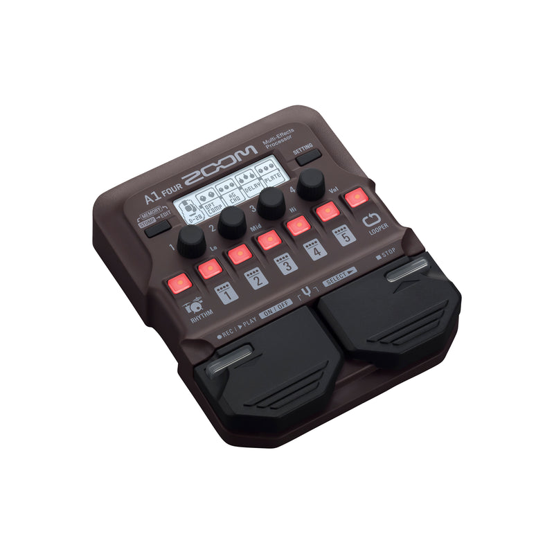 Zoom A1 FOUR Acoustic Multi-Effects Guitar Pedal