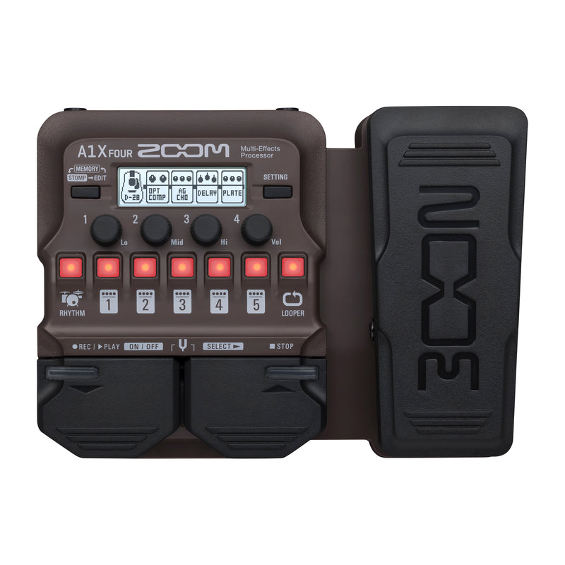 Zoom A1X FOUR Acoustic Multi-Effects Pedal w/ Expression