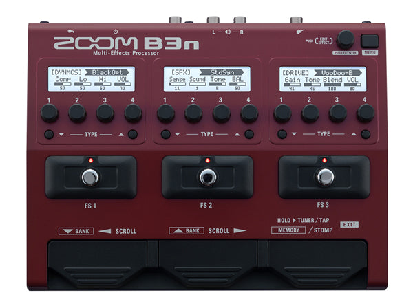 Zoom B3N Multi-Effects Bass Guitar Pedal