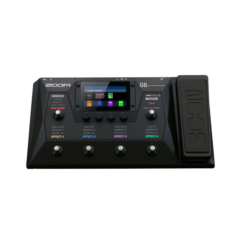 Zoom G6 Multi-Effects Processor with Expression Pedal for Guitar
