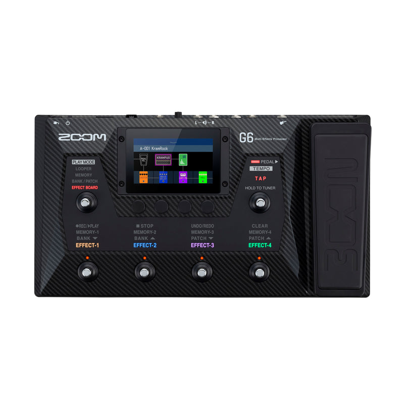 Zoom G6 Multi-Effects Processor with Expression Pedal for Guitar
