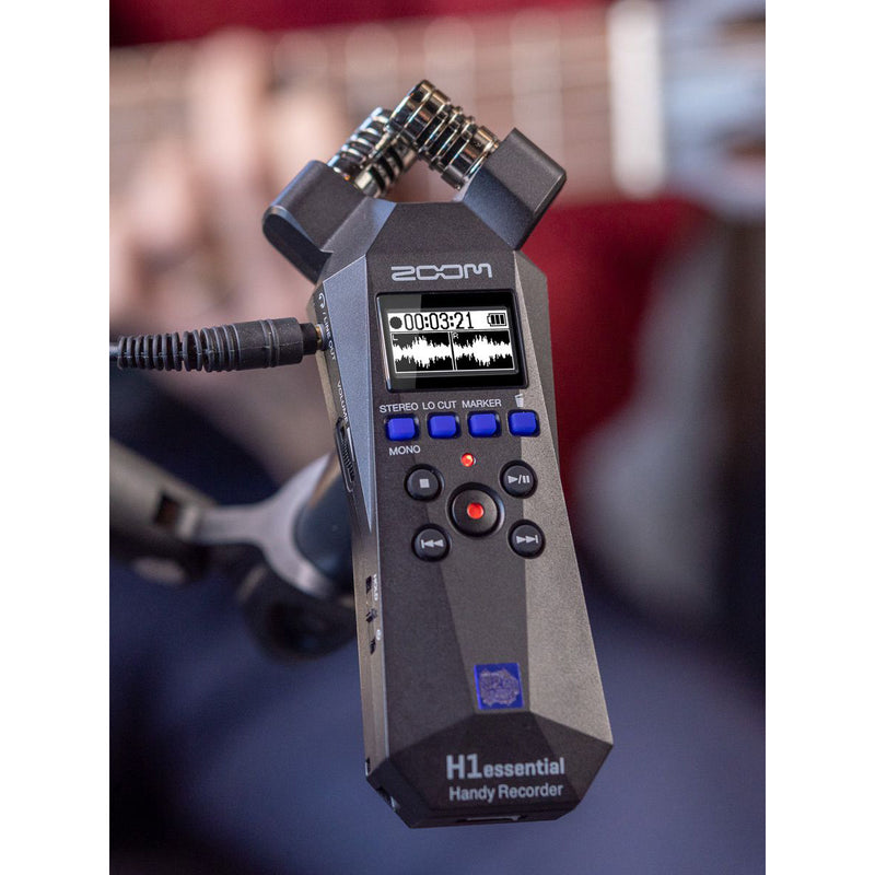 Zoom H1essential 32-Bit Float Handy Recorder with Built-in Microphones