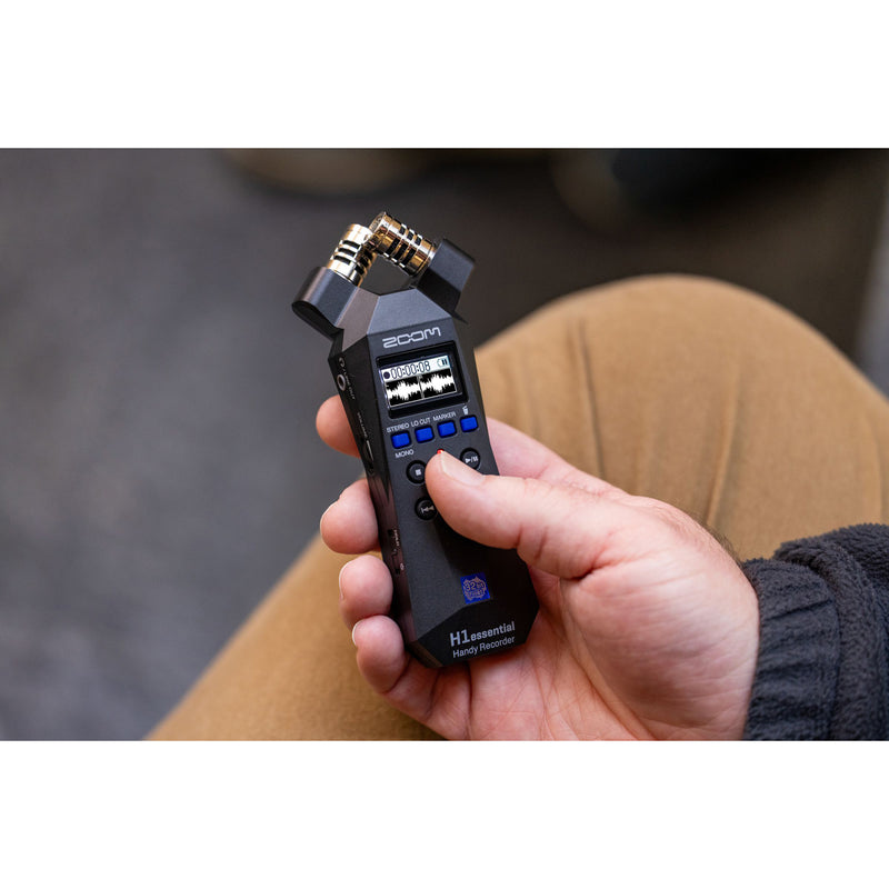 Zoom H1essential 32-Bit Float Handy Recorder with Built-in Microphones