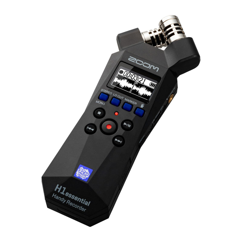 Zoom H1essential 32-Bit Float Handy Recorder with Built-in Microphones