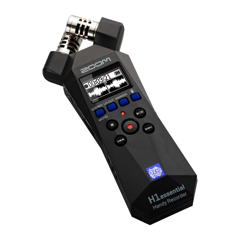 Zoom H1essential 32-Bit Float Handy Recorder with Built-in Microphones