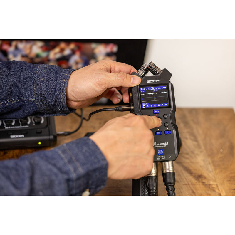 Zoom H4essential 4-Track 32-Bit Float Handy Recorder with Built-in Microphones
