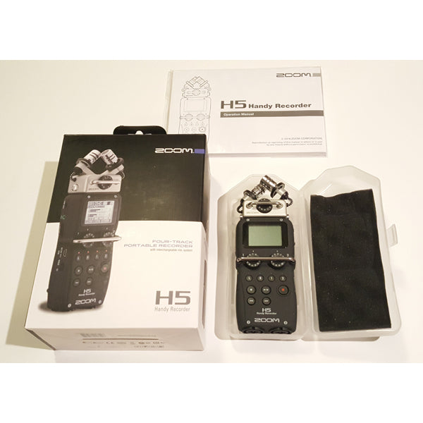 Zoom H5 24-Bit 96kHz WAV/MP3 Handy Audio Recorder - Used