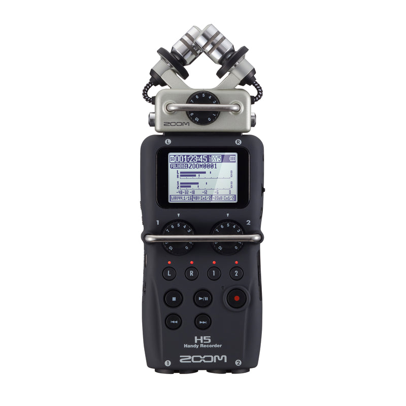Zoom H5 24-Bit 96kHz Handy Audio Recorder w/Hard Case - Bundle - Used