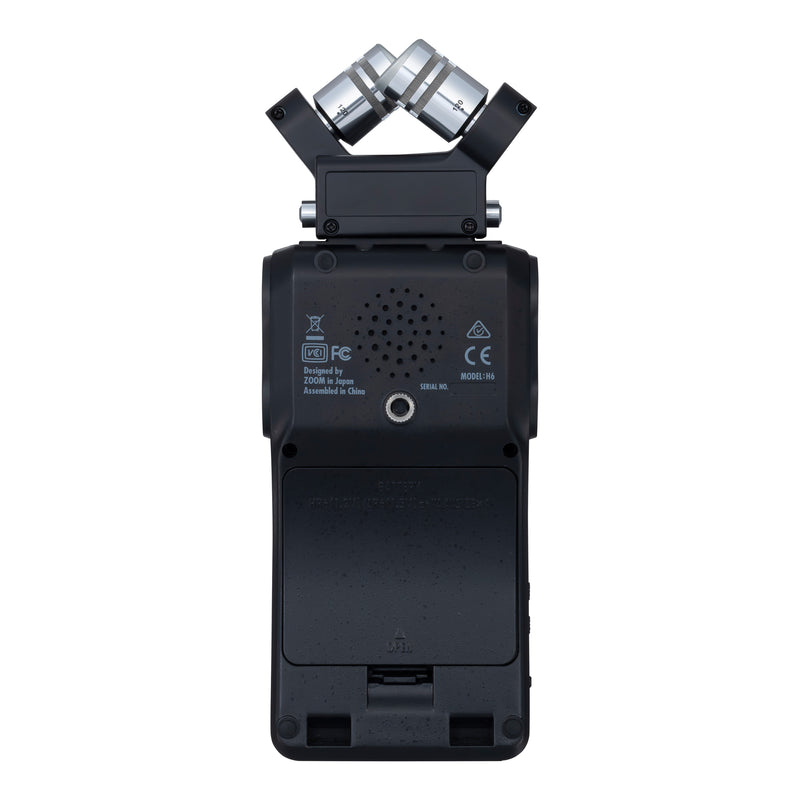 Zoom H6 24-Bit 96kHz WAV/MP3 Handy Audio Recorder w/USB Computer Interface - All Black