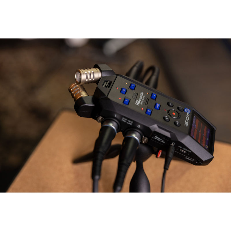Zoom H6essential 6-Track 32-Bit Float Handy Recorder with Built-in Microphones