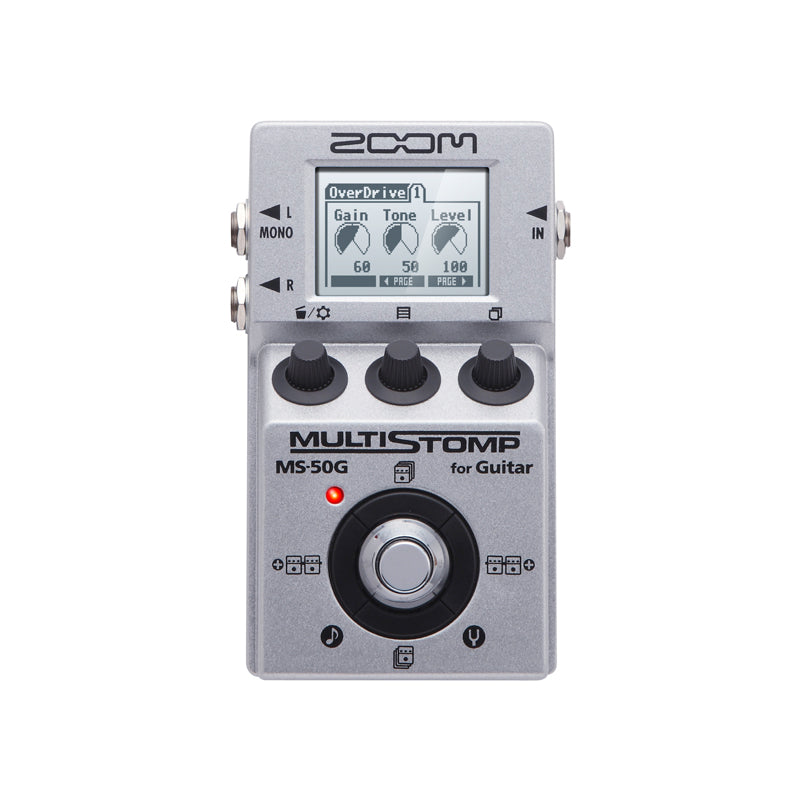 Zoom MS-50G MULTISTOMP Guitar Multi-Effects Amp Simulator Pedal