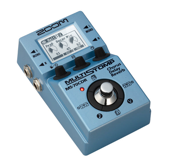Zoom MS-70CDR Multi-Effects Multistomp Guitar Pedal with Chorus, Delay, Reverb