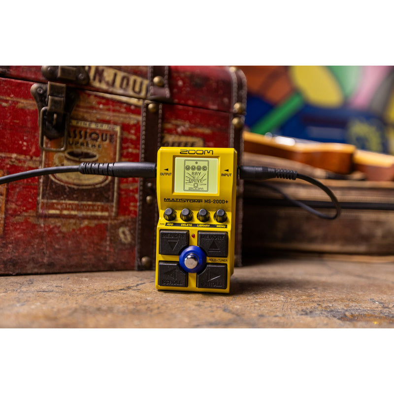 Zoom MS-200D+ Multi-Stomp Effects Pedal for Guitar