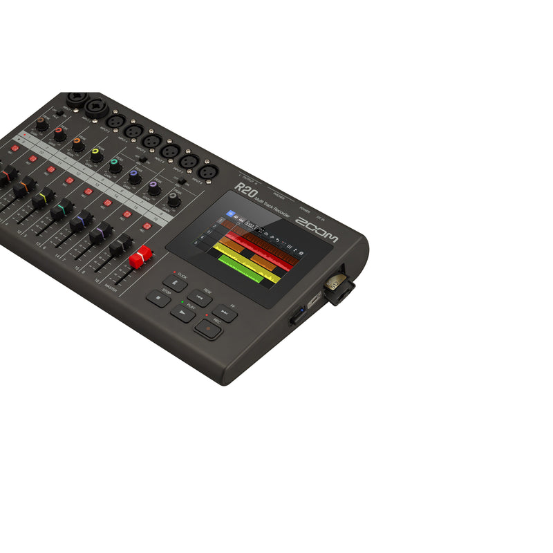Zoom R20 Multi-Track Recorder with Touchscreen