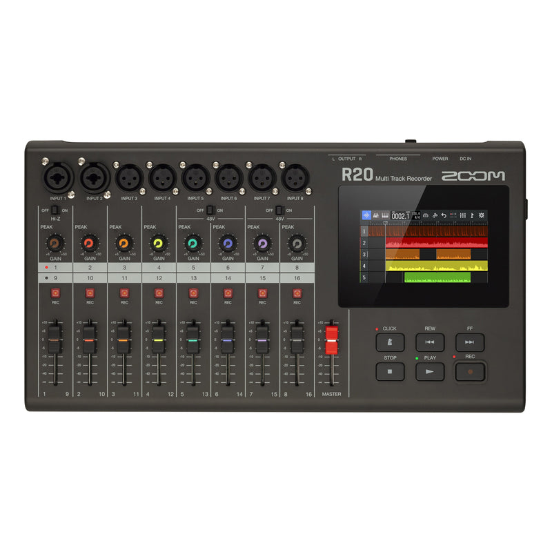 Zoom R20 Multi-Track Recorder with Touchscreen
