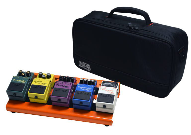 Gator Cases GPB-LAK-OR Small Alluminum Pedal Board w/Carry Bag - Orange