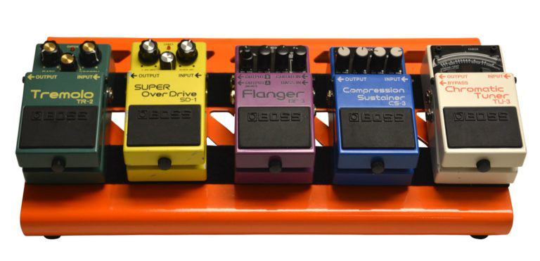 Gator Cases GPB-LAK-OR Small Alluminum Pedal Board w/Carry Bag - Orange