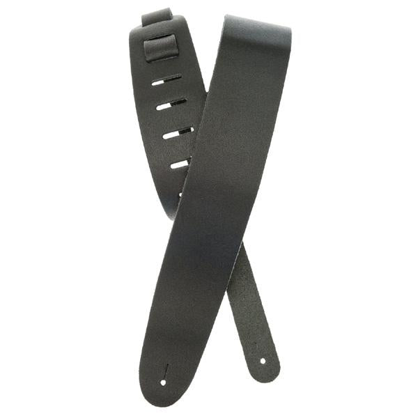 D'Addario 25BL00 Leather Guitar Strap - Black - Used