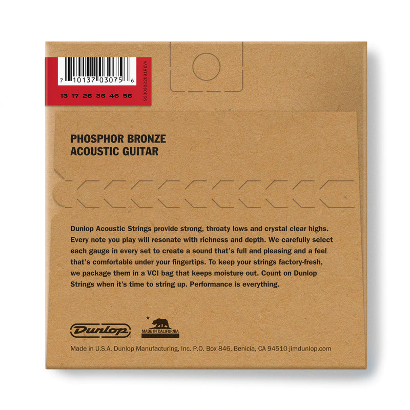 Dunlop DAP1356 Phosphorus Bronze Acoustic Guitar Strings Set 13-56