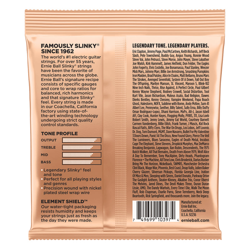 Ernie Ball Turbo Slinky Nickel Wound Electric Guitar Strings 9.5-46