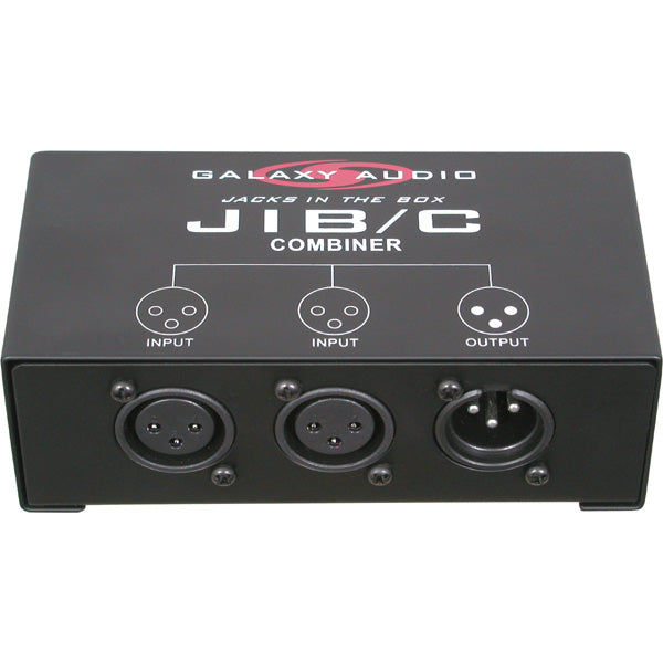 Galaxy Audio JIB/C XLR Microphone 2 to 1 Combiner Box