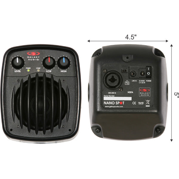 Galaxy Audio Nano Hot Spot Mountable Monitor with Mic Input/EQ