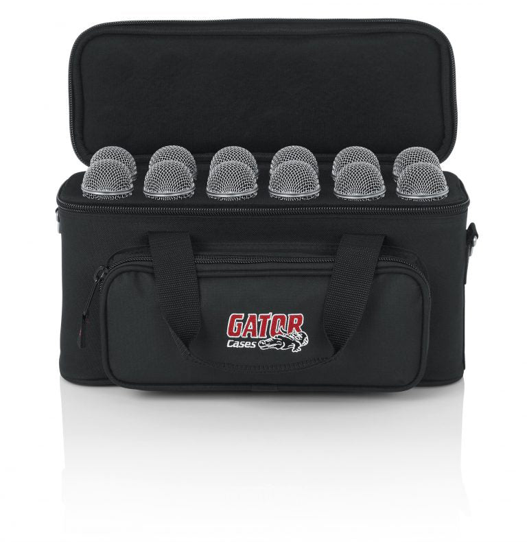 Gator Cases GM-12B Padded Bag for 12 Microphones, Cables, and Accessories