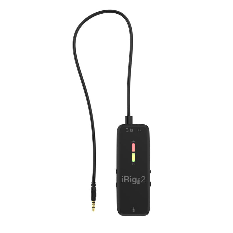 IK Multimedia iRig Pre 2 Microphone Interface for Smartphone, Tablet, Camera