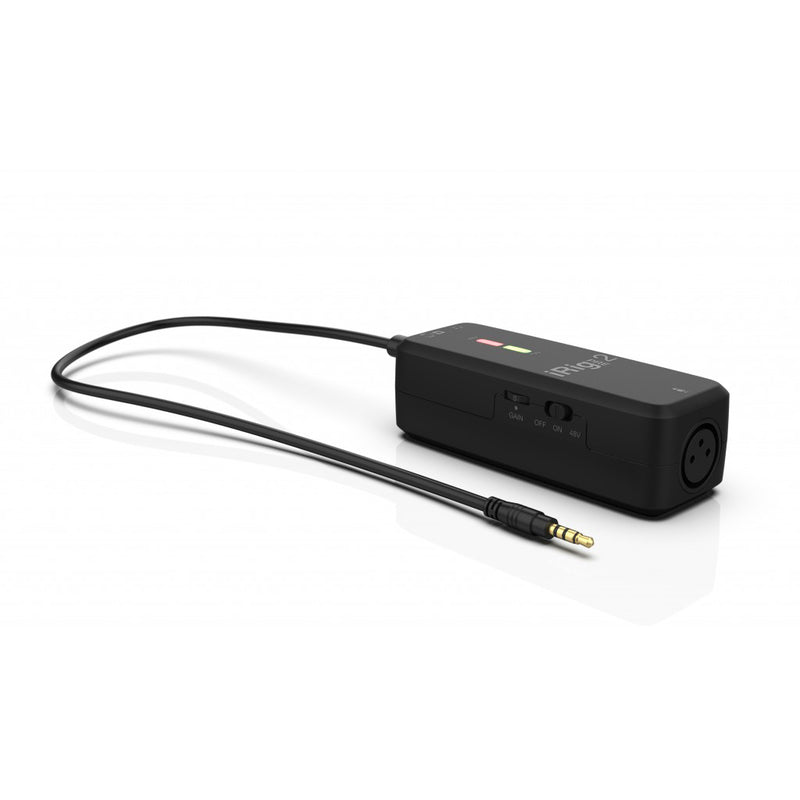 IK Multimedia iRig Pre 2 Microphone Interface for Smartphone, Tablet, Camera