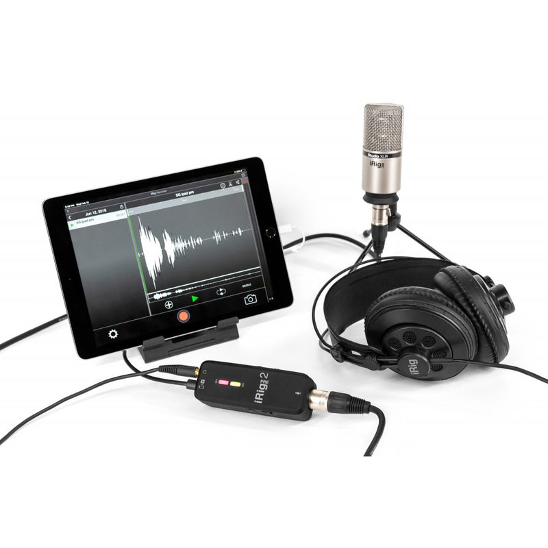 IK Multimedia iRig Pre 2 Microphone Interface for Smartphone, Tablet, Camera