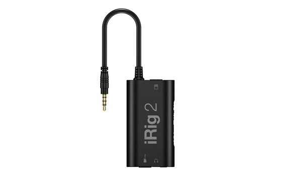 IK Multimedia iRig 2 Guitar Interface for iPhone/iPad/IOS/Android/Mac