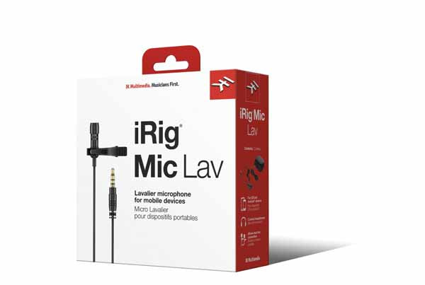 IK Multimedia iRig Mic Lav Lavalier Microphone for iPhone/iPad/Android