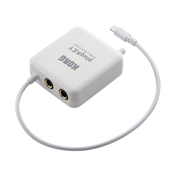 Korg PlugKey Mobile MIDI/Audio Interface for IOS w/ Lightning - White
