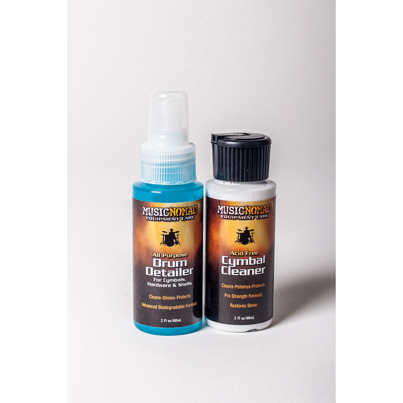 Music Nomad MN117 Drum Detailer & Cymbal Cleaner Combo Pack - 2 oz. Trial Size