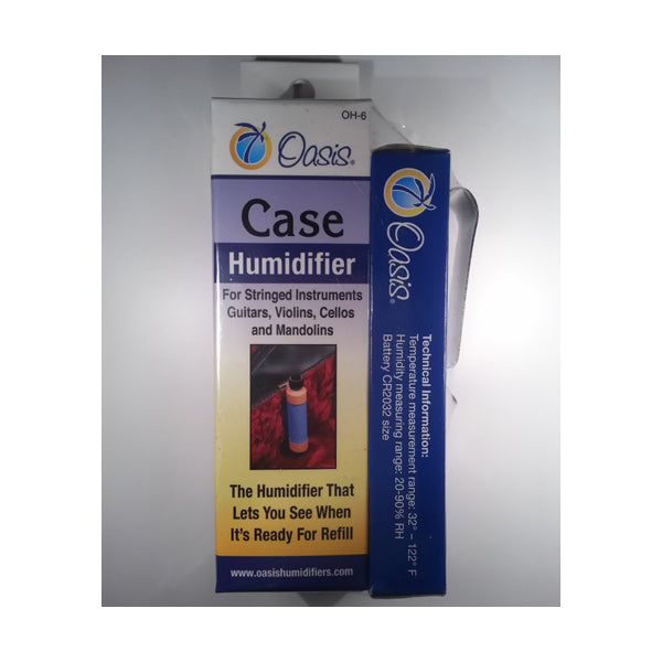 Oasis OH6 Guitar Case Humidifier/OH2 Hygrometer Bundle Pack