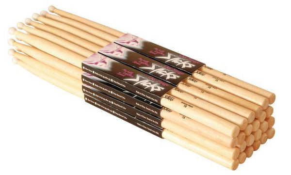 Hickory Drum Sticks (7A, Wood Tip, 12pr)