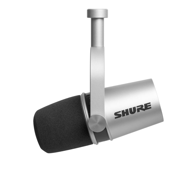 Shure MV7 Podcast Microphone for Podcasting w/ USB - Silver