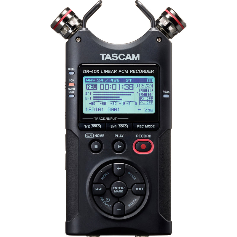 Tascam DR-40X Four Track Audio Recorder/USB Audio Interface