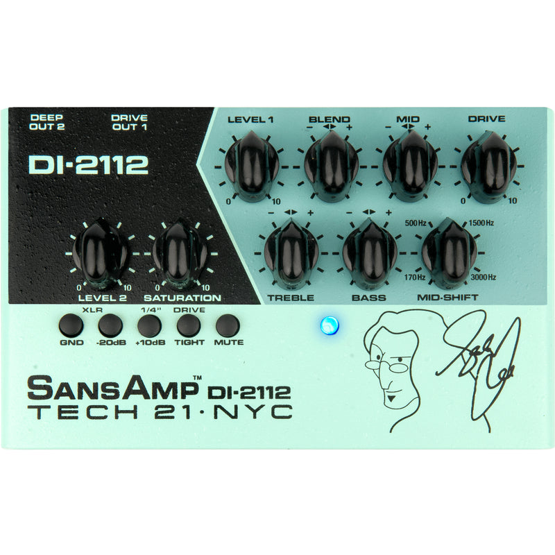 Tech 21 DI-2112 Geddy Lee Signature SansAmp Desktop Bass Preamp