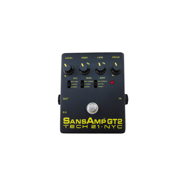 Tech 21 GT2 SansAmp Guitar Amp Simulator Effects Tone Pedal
