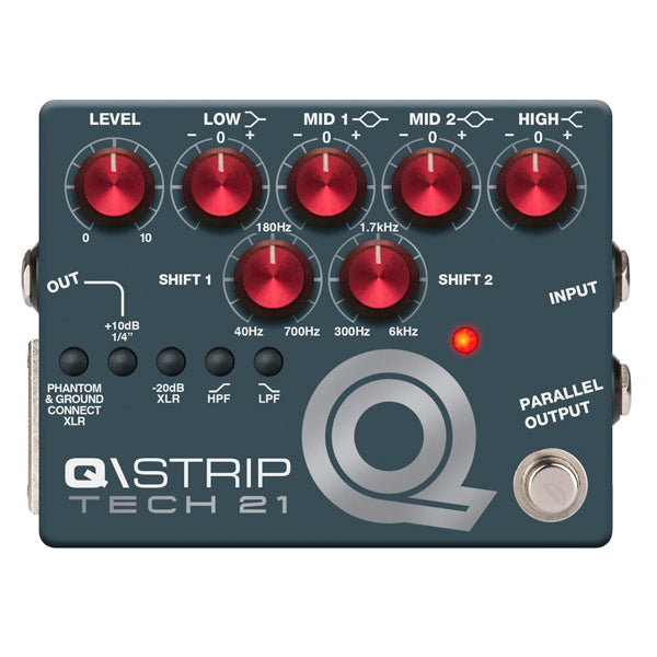 Tech 21 Q-Strip DI Preamp Pedal with Parametric EQ