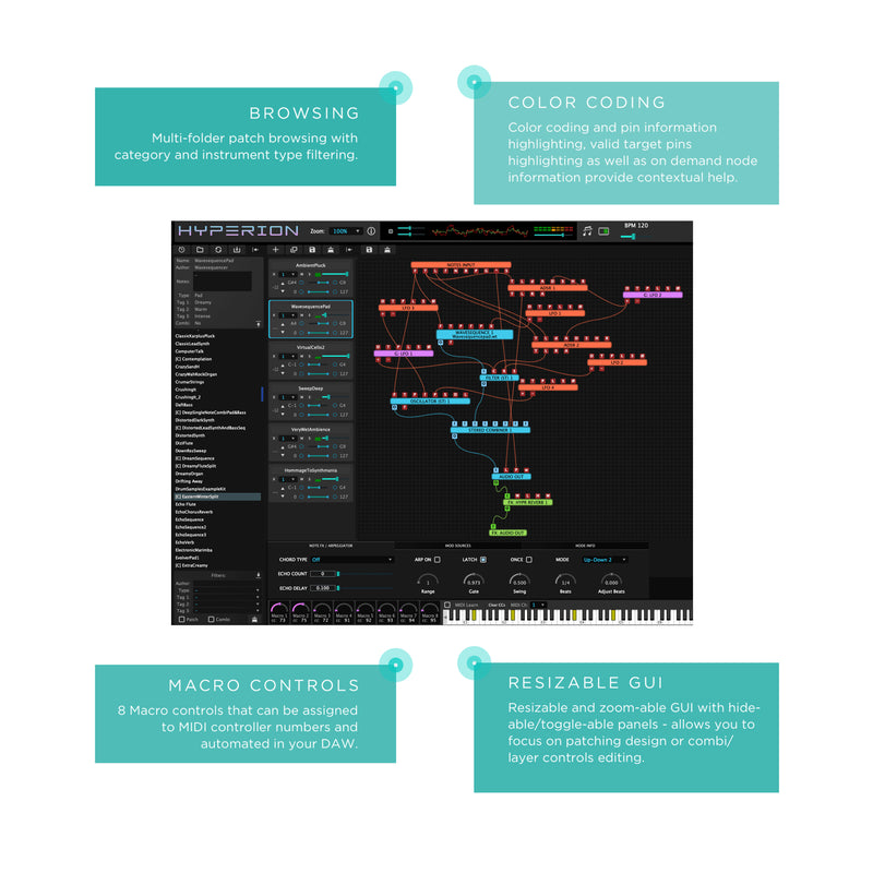 Tracktion Wavesequencer Hyperion - Inspirational Multi-Layer Modular Synth Plug-in
