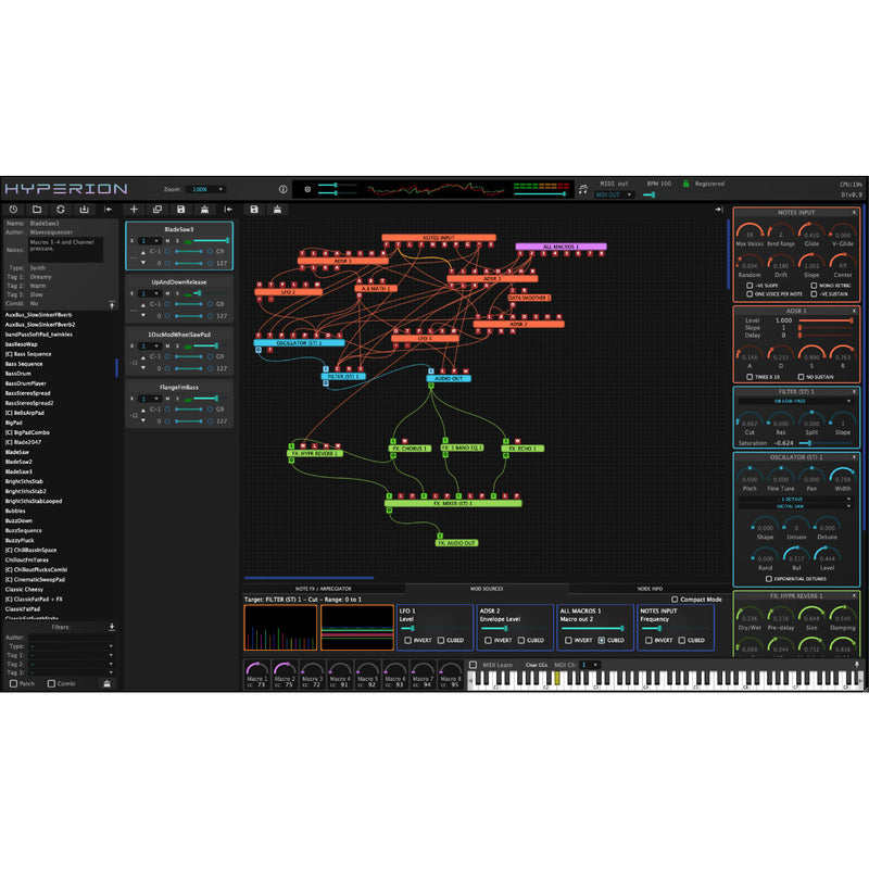 Tracktion Wavesequencer Hyperion - Inspirational Multi-Layer Modular Synth Plug-in