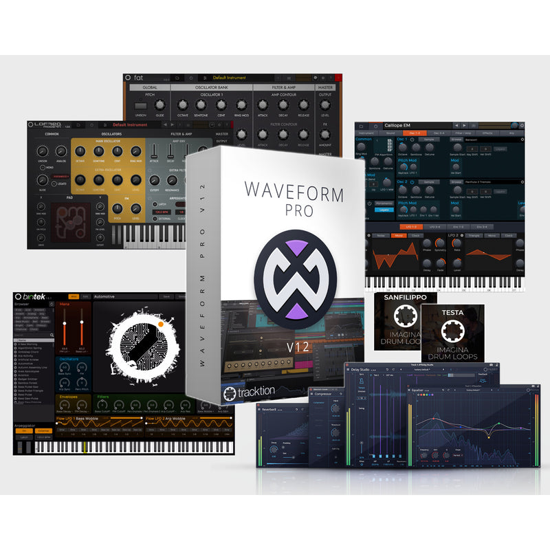 Tracktion Waveform Pro 12 Recommended Content Bundle - Upgrade from WP 11