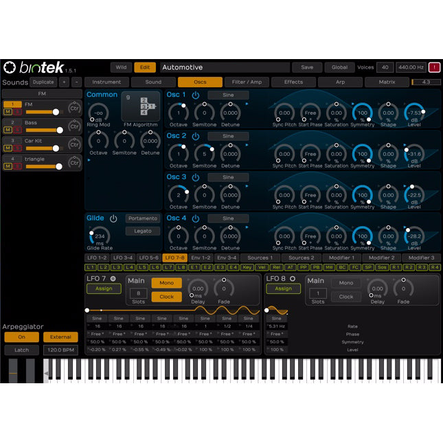 Tracktion BioTek 2 Organic Sampler and Synthesizer Plug-in Virtual Instrument