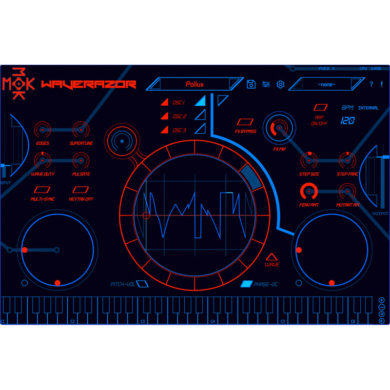 Tracktion MOK Waverazor Ultra-Futuristic Virtual Synthesizer Plug-in