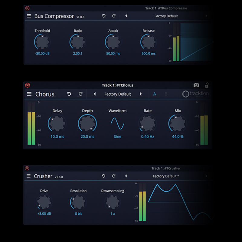 Tracktion DAW Essentials Collection Suite of 16 Premium Plug-ins