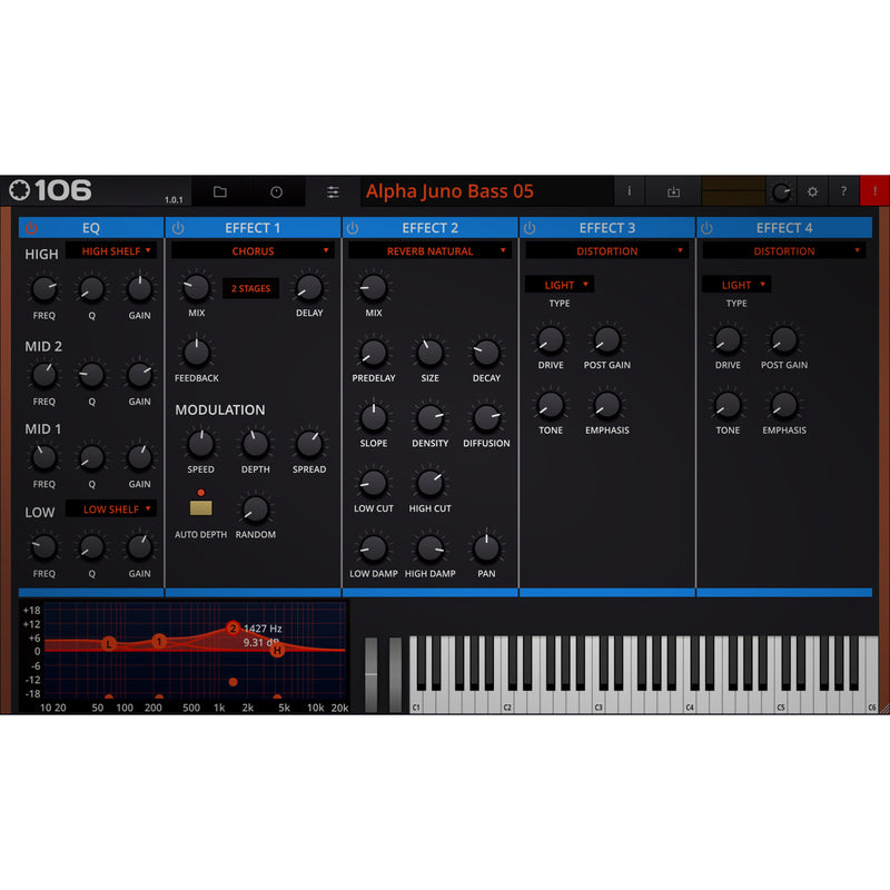 Tracktion RetroMod 106 3 Classic Juno Instruments Plug-in