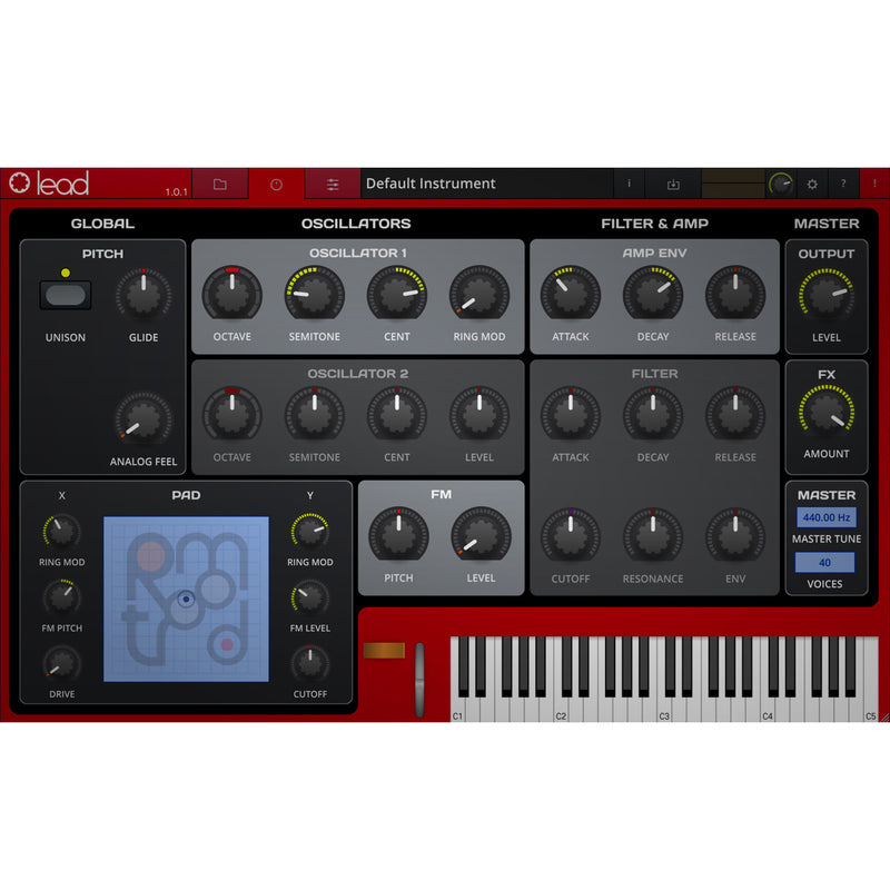 Tracktion RetroMod LEAD Six Clavia Samples Virtual Instruments Plug-in