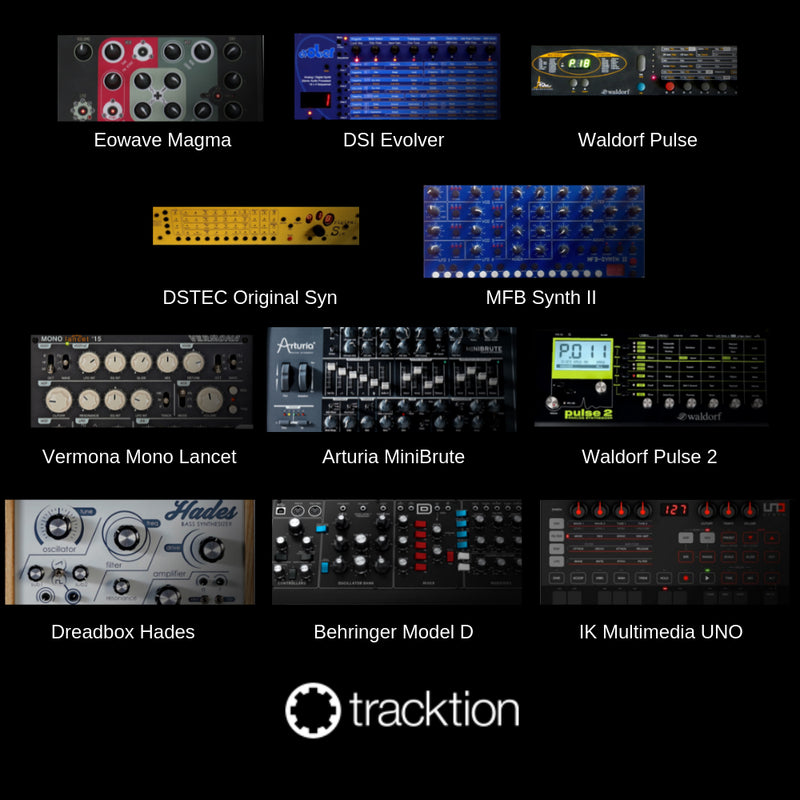 Tracktion RetroMod LoFreq Modern 11 Virtual Synthesizers Plug-in